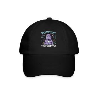 Nächstes Level Großer Bruder - Baseballkappe - Schwarz/Schwarz - Vorne