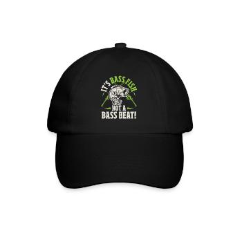 Pêche à l’achigan à petite bouche Mouche attachant Pêcheur - Casquette classique - noir/noir - Devant