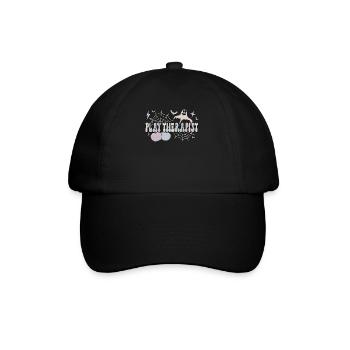 Play Therapist Halloween Play Therapy Gifts - Baseball Cap - black/black - Front
