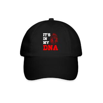It's in my dna hot air balloon pilot - Baseballkappe - Schwarz/Schwarz - Vorne