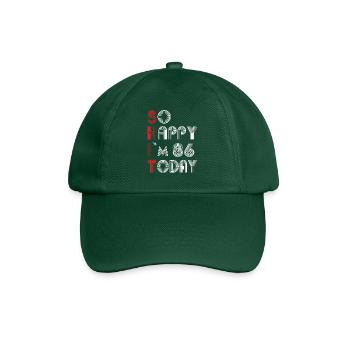 86 birthday - Baseball Cap - bottle green - Front