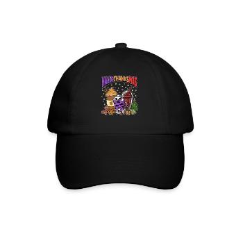 Hallothanksmas Coffee Latte Halloween Christmas - Baseball Cap - black/black - Front