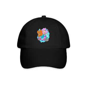 Fille de 10 ans sirène de 10 ans - Casquette classique - noir/noir - Devant