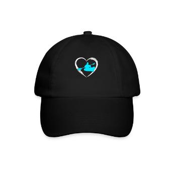 kayak love - Baseball Cap - black/black - Front