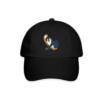 Pinguin Eishockey Eishockeyschläger - Baseballkappe - Schwarz/Schwarz - Vorne