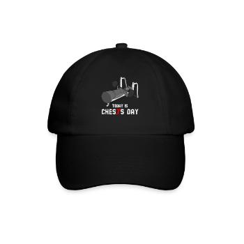Bodybuilder Chess Fitness Strongman - Baseball Cap - black/black - Front