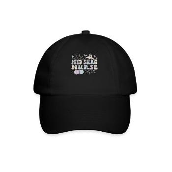 Med Surg Nurse Halloween Medical-Surgical Nursing - Baseball Cap - black/black - Front