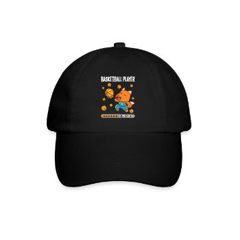 Basketball Player In Progress Fox Playing Basket - Baseball Cap - black/black - Front