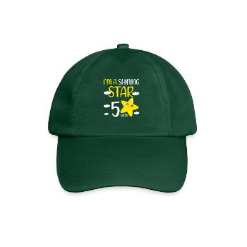 Cadeau de fille d’anniversaire de 5 ans à A Shining Star - Casquette classique - vert bouteille - Devant