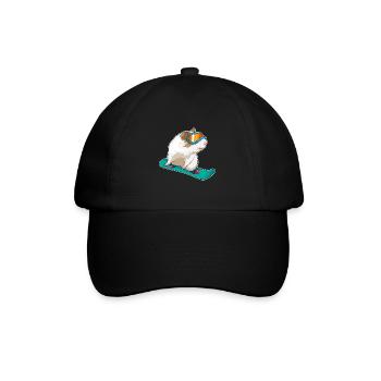 Guinea Pig Snowboarder Snowboard - Casquette classique - noir/noir - Devant