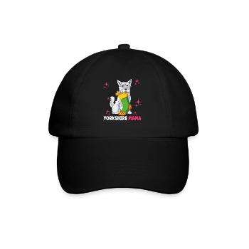 Yorkshire Mama - Baseballkappe - Schwarz/Schwarz - Vorne