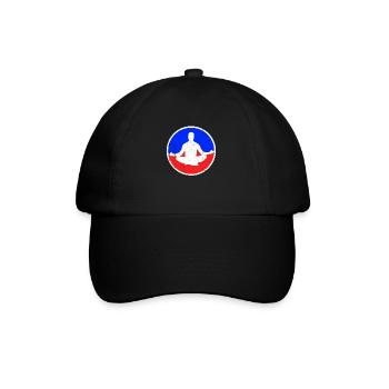 Logo de méditation - Casquette classique - noir/noir - Devant
