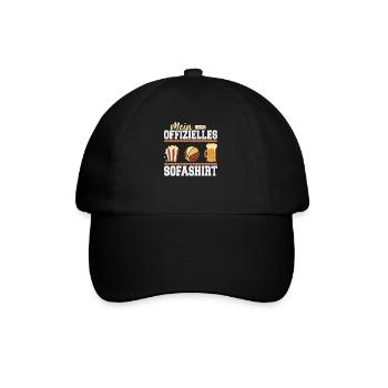 Mein offizielles Sofashirt Schlafshirt Basketball - Baseballkappe - Schwarz/Schwarz - Vorne
