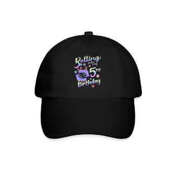 Rouler dans mon patineur quad de 5e anniversaire - Casquette classique - noir/noir - Devant