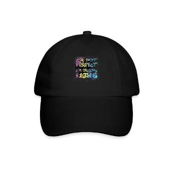 Je ne suis pas parfait, je suis original depuis 1986 Graffiti - Casquette classique - noir/noir - Devant
