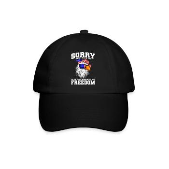 Désolé, je ne vous entends pas le 4 juillet - Casquette classique - noir/noir - Devant