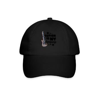 Guitare Autisme Rock Musique Puzzle Autiste - Casquette classique - noir/noir - Devant