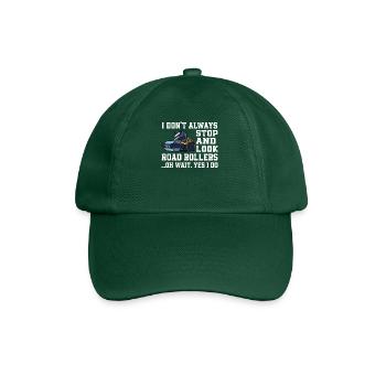 Funny Roller Design - Baseball Cap - bottle green - Front