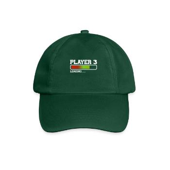 Spieler 3 Lädt Neues Gaming Vater Baby - Baseballkappe - Flaschengrün - Vorne