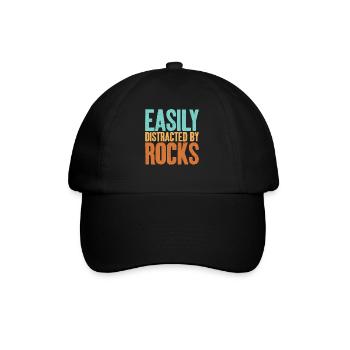 Slightly distracted by rocks Egyptian - Baseball Cap - black/black - Front