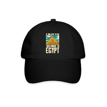 Ils aiment l’égyptien - Casquette classique - noir/noir - Devant