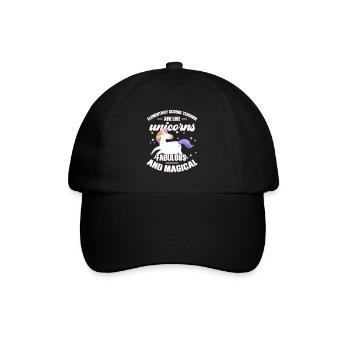 Lehrer Schule Grundschule Geschenk - Baseballkappe - Schwarz/Schwarz - Vorne