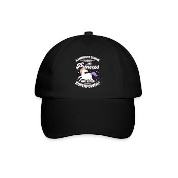 Lehrer Schule Grundschule Geschenk - Baseballkappe - Schwarz/Schwarz - Vorne
