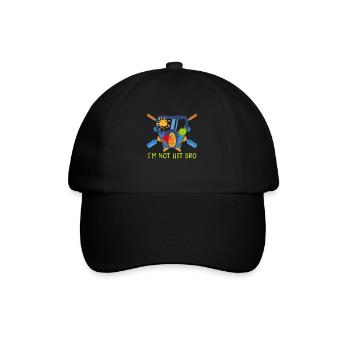 Paintball I'm Not Hit Retro Shoot Paintball Player - Baseball Cap - black/black - Front