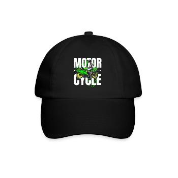 Motorcycle Lifestyle / Motorcycle / Motorcycle biker - Baseball Cap - black/black - Front