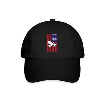 Conception de malaxeurs de camions américains - Casquette classique - noir/noir - Devant