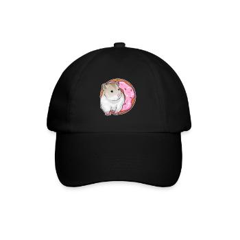 Hamster Donut - Baseball Cap - black/black - Front