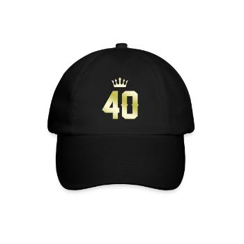 40 Couronne numérique - Casquette classique - noir/noir - Devant