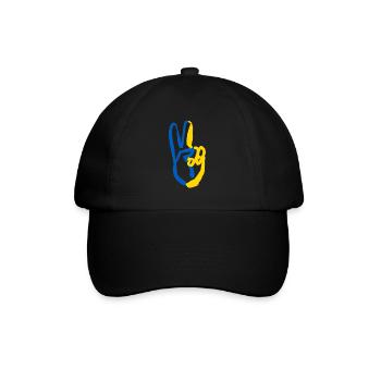 Stand with Ukraine Peace No War - Baseball Cap - black/black - Front