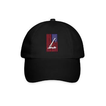 Grue des États-Unis - Casquette classique - noir/noir - Devant