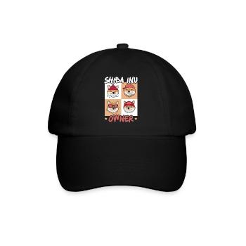 Shiba Inu Japonais Chien Amoureux Puppy Paw Love - Casquette classique - noir/noir - Devant