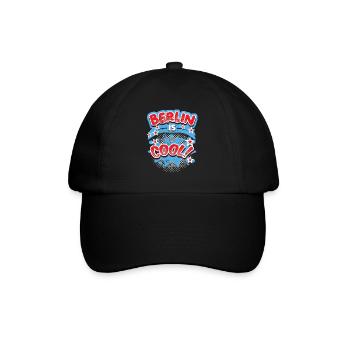 Berlin-Germany, Berlin-Design, Berlin-Spruch - Baseball Cap - black/black - Front