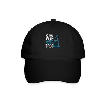 Skiing Fun Winter Sports Lovers Skiers - Baseball Cap - black/black - Front