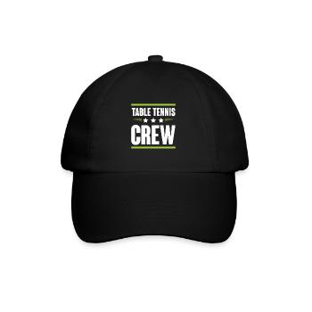 Table Tennis Crew - Baseballkappe - Schwarz/Schwarz - Vorne