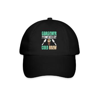 Jardinier propulsé par Cold Brew - Casquette classique - noir/noir - Devant