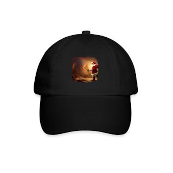 Santa Claus - Baseball Cap - black/black - Front