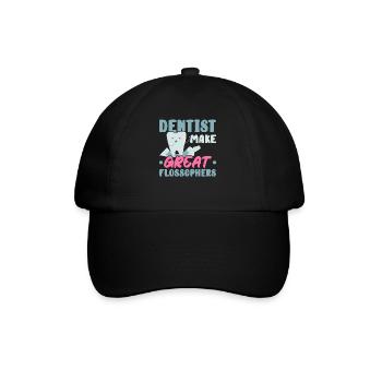 Les dentistes font de grands Flossophers École dentaire - Casquette classique - noir/noir - Devant