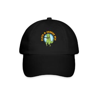 Flûte-o-saurus Rex T-Rex Flûte dinosaure - Casquette classique - noir/noir - Devant