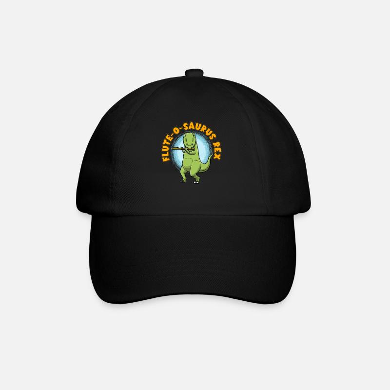Flûte-o-saurus Rex T-Rex Flûte dinosaure - Casquette classique - noir/noir
