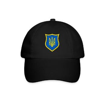 Ukraine - Baseballkappe - Schwarz/Schwarz - Vorne
