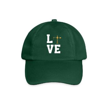 Liebe Kräne - Baseballkappe - Flaschengrün - Vorne