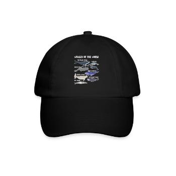 Les baleines du monde - Casquette classique - noir/noir - Devant