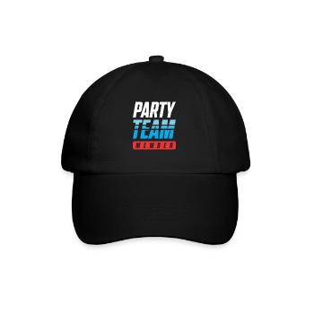 Équipe de fête - Casquette classique - noir/noir - Devant
