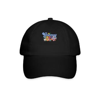 Groovy Uncle Garden Plant Flowers Floral Decoration - Baseball Cap - black/black - Front