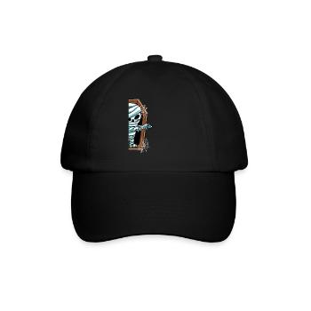 Mummy in the grave Halloween - Baseball Cap - black/black - Front