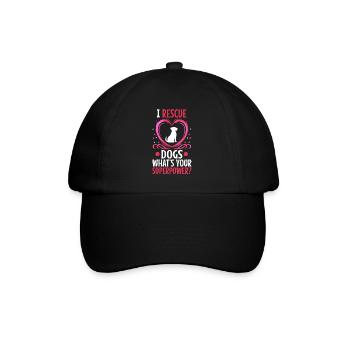 Je sauve les chiens quel est votre super-pouvoir - Casquette classique - noir/noir - Devant